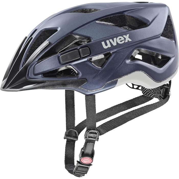 Велошолом Uvex Active CC для жінок і чоловіків, регульований розмір, можливість встановлення LED, 56-60 см, матовий пісочно-синій