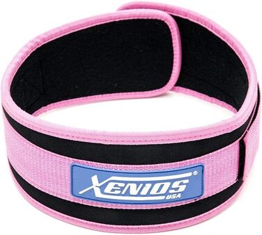 Жіночий атлетичний пояс Xenios USA 4 дюйми Ergo WOD, 80 см, рожевий, XS