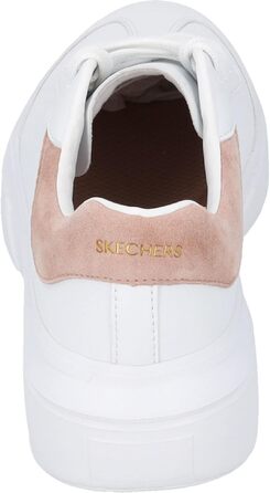 Жіночі кеди Skechers Cordova Classic Best Behavior білого кольору з рожевою облямовою, шкіряні, розмір 38 EU