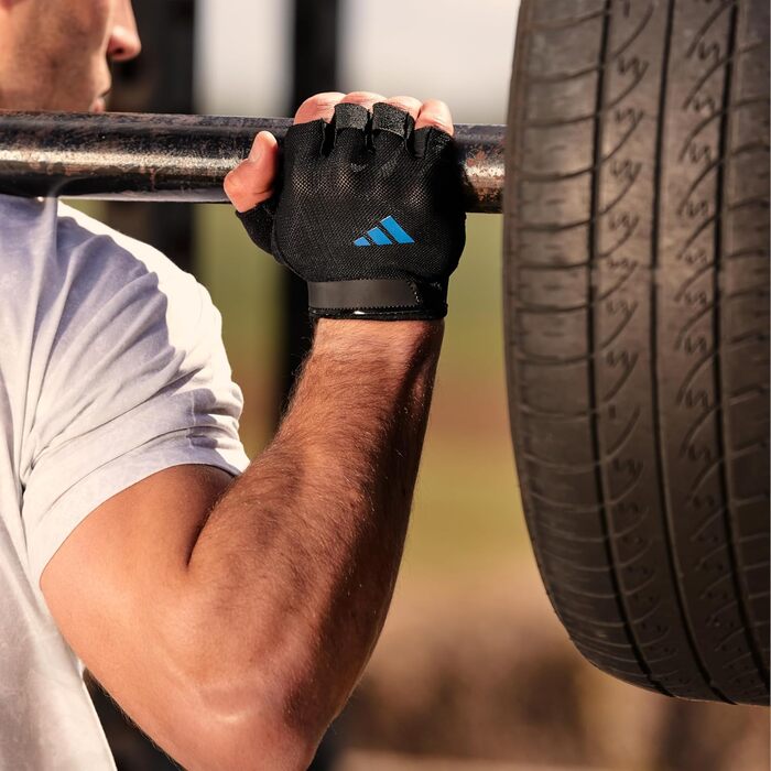 Рукавички спортивні adidas Essential Trainingshandschuhe Aeroready, шкіра, розмір XS, сині