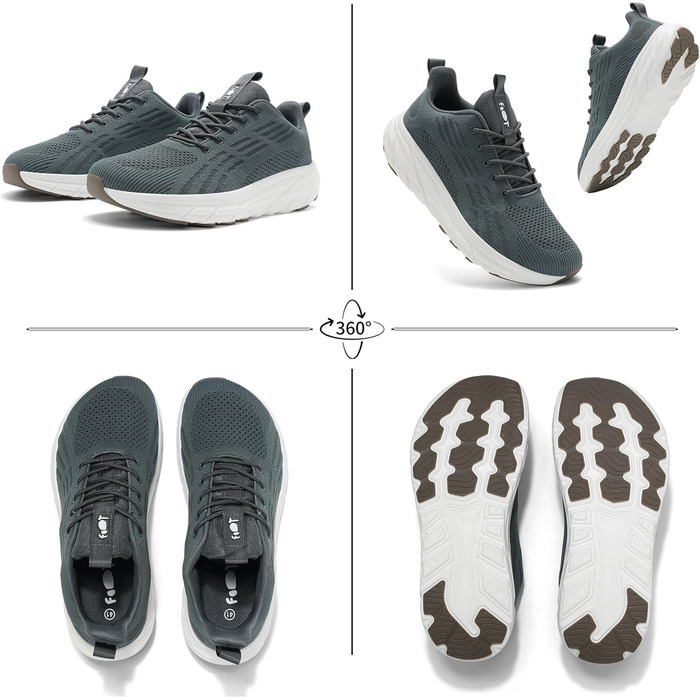 Кросівки для бігу та повсякденного носіння Unisex, бігові, спортивні, для фітнесу, білого (сіро-зеленого) кольору, розмір 41 EU
