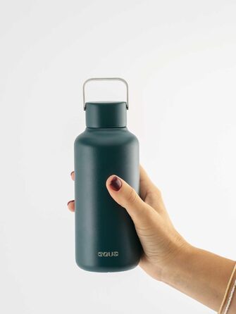 Пляшка для води EQUA Timeless, нержавіюча сталь, 600 мл, BPA-free, герметична, багаторазова, стиль Royal