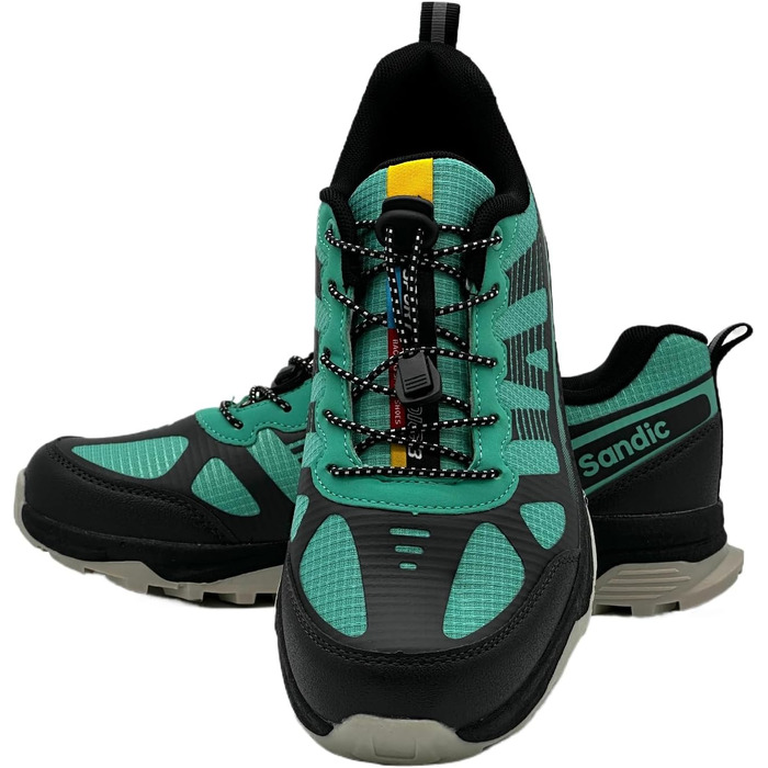 Чоловічі та жіночі трекінгові черевики для хайкінгу та бігу (40 EU, антрацит м'ятно-зелений)