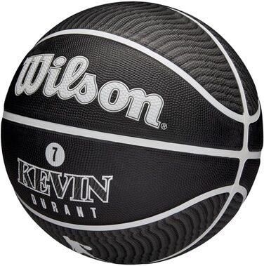 Баскетбольний м'яч Wilson NBA Player Icon для вулиці, розмір 7 (29,5 дюйма) та міні