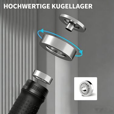 Скакалка з утяжеленням Hererope, 11 мм сталевий трос, металеві ручки, регульована довжина, для тренувань та фітнесу, чорний