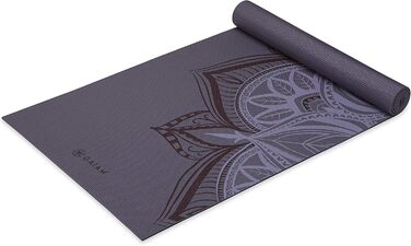 Йога мат Gaiam Premium 5 мм – неслизька тренувальна фітнес-мат для йоги, пілатесу та фітнесу (172,7 x 61 x 5 мм)