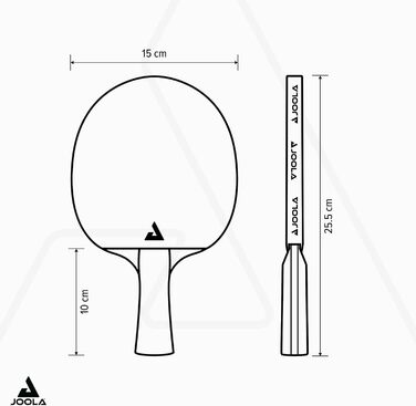JOOLA Професійна тенісна ракетка Infinity ITTF, карбонова, для просунутих гравців, 7-шарова, з високотехнологічним волокном