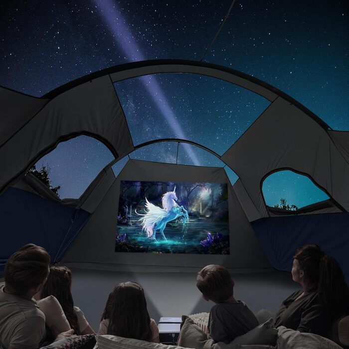 Намет кемпінговий HIKERGARDEN для 6-10 осіб, сімейний, темно-синій 420x330x180 см, легкий у встановленні