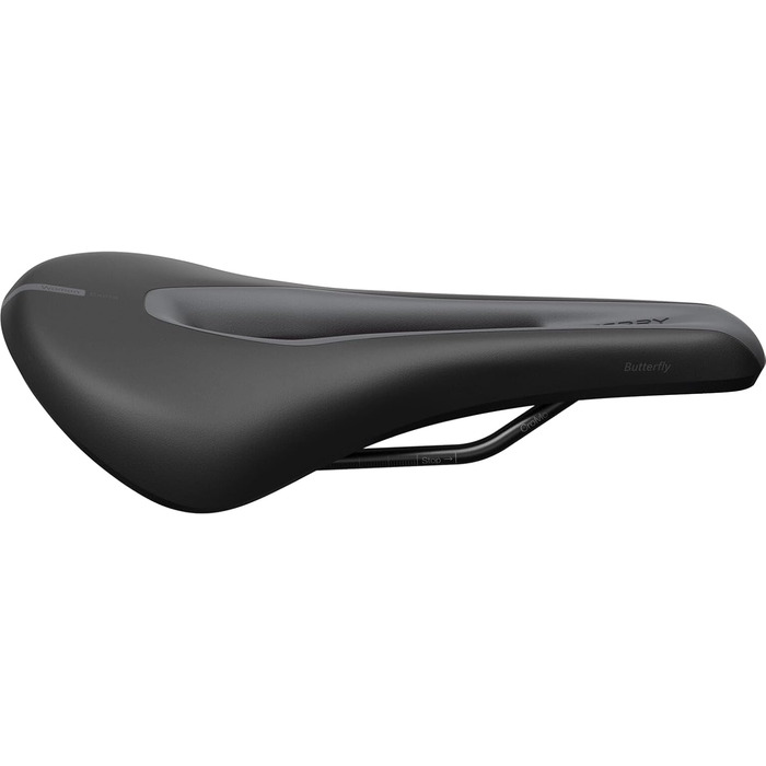 Жіноче велосипедне сідло Terry Butterfly Exera, чорне, Comfort Foam, ширина 9-12 см