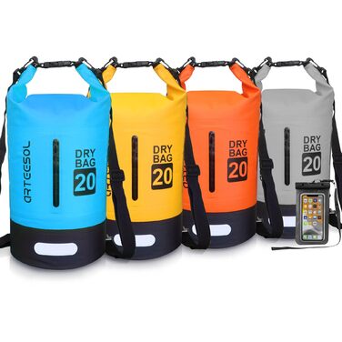 Водонепроникний мішок-сумка Dry Bag 5L, 10L, 20L, 30L для каякінгу, риболовлі, рафтингу та інших водних активностей (блакитний)