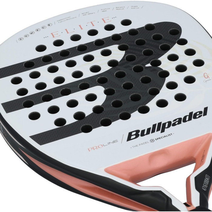 Падельна ракетка Bullpadel Elite W 24, чорна-біла, для жінок
