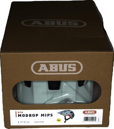 Велошолом ABUS MoDrop MIPS для MTB, захист від ударів, унісекс, розмір L (57-61 см), м'ятний
