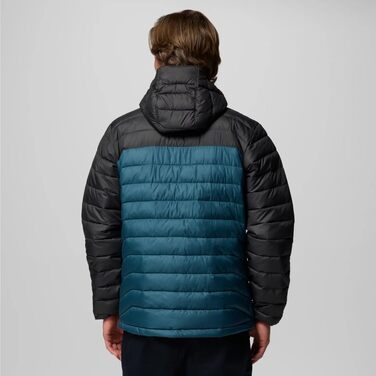 Чоловіча утеплена куртка з капюшоном Columbia Powder Lite (Everblue, Hai, XXL)