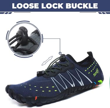 Чоботи для плавання Ziitop: чоловічі та жіночі, для пляжу, швидко сохнуть, з дренажними отворами. Ідеальні для каякінгу, фітнесу, трейлраннінгу та хайкінгу. Розміри 35-46.