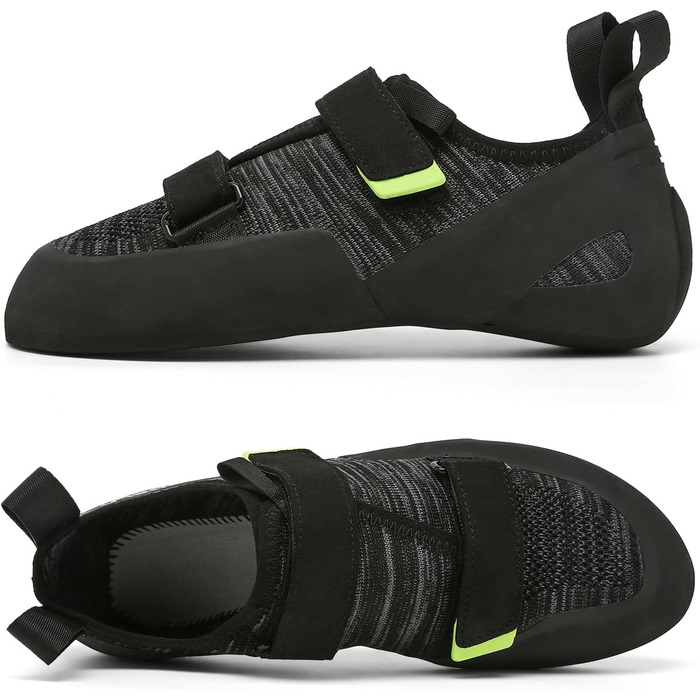 Кріпи для скелелазіння чоловічі/жіночі для залу, початківці, боулдеринг, тренувальні (46 EU, Зелений)