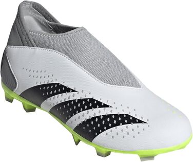 Бутси для футболу Adidas Predator Accuracy.3 Laceless Firm Ground, 38 EU, Cloud White/Core Black/Lucid Lemon