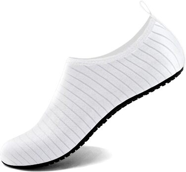 Водні шльопанці для плавання та відпочинку на пляжі - чоловічі та жіночі (40 EU, смужки білі)