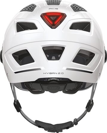 Велошолом ABUS Hyban 2.0 ACE з візором, світлом і ABS-оболонкою для жінок і чоловіків