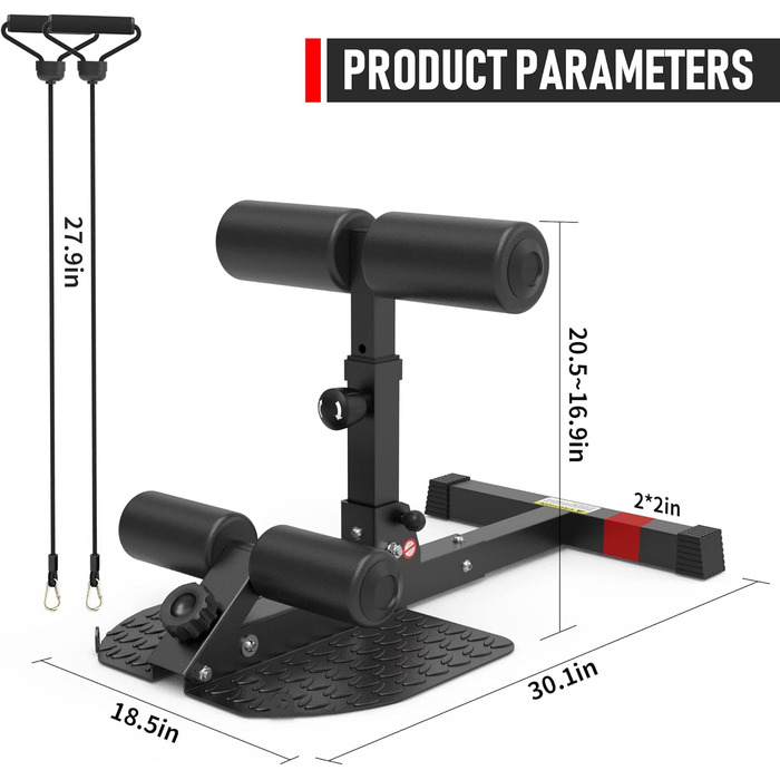 ЛеікФітнес Скворт Бенч для Сідниць та Пресу – Багатофункціональний Тренажер для Дома та Фітнес-клубу (Чорний 8500)