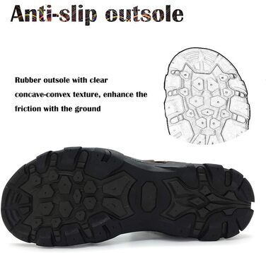 Чоловічі сандалі HEVA шкіряні для активного відпочинку, спорту, трекінгу та походів 43 EU коричневі