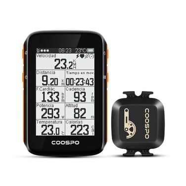 Велокомп'ютер COOSPO BC200 GPS Bluetooth 5.0 ANT+ з LCD екраном 2.4