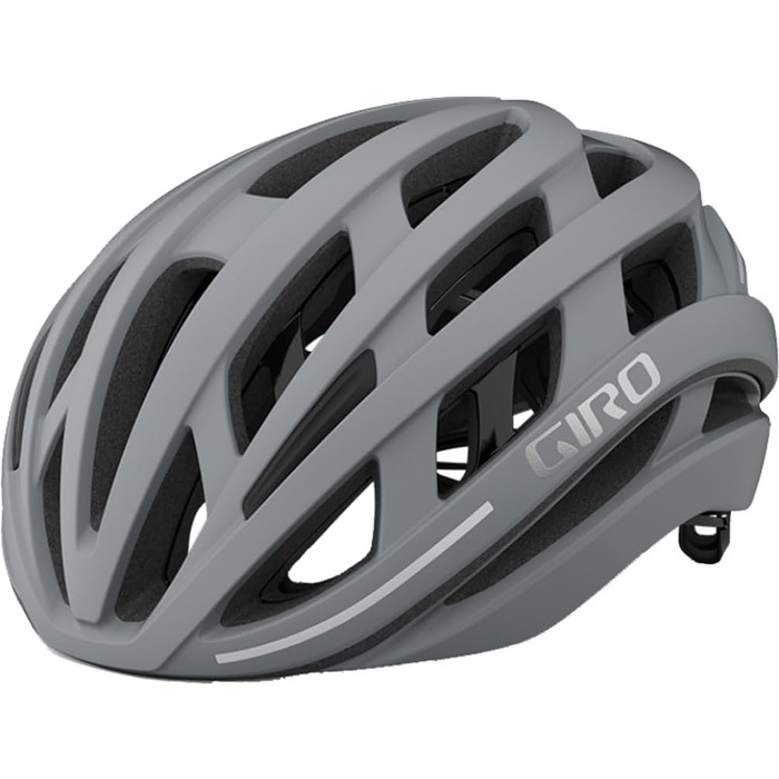 Велосипедний шолом Giro Helios Spherical матовий Sharkskin сірий 2024, для шосейного велоспорту