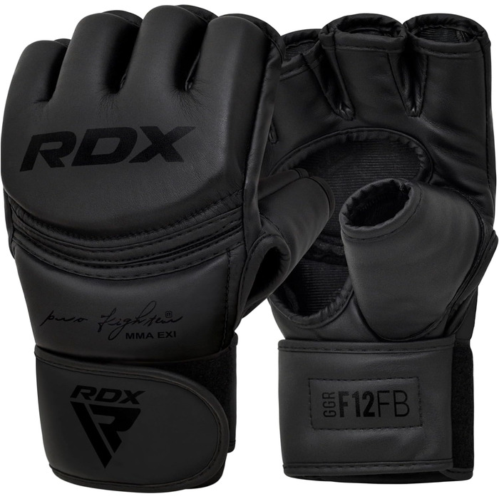 Боксерські рукавички RDX Profi MMA: шкіра Maya Hide, захист для ударів, бокс, кікбоксинг, муай-тай, чоловічі/жіночі