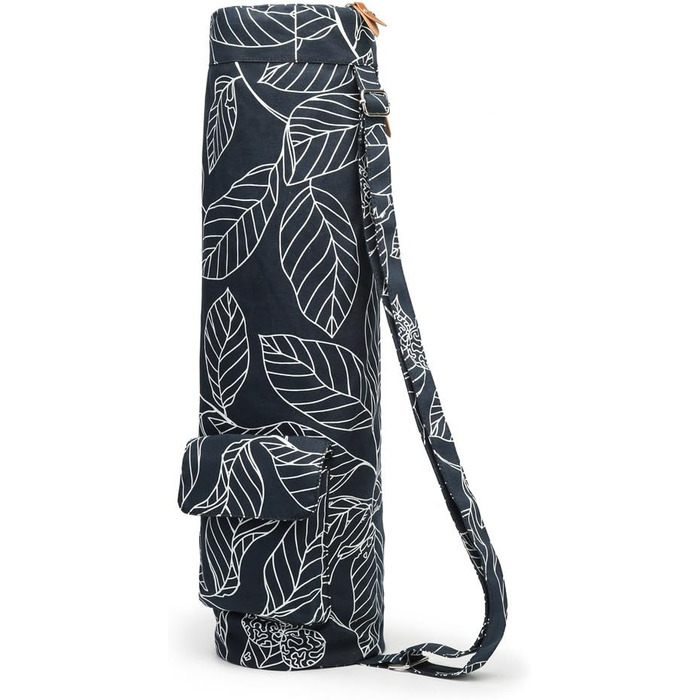 Сумка для йога-килимка Yogamatten-Tasche, синя з квітковим малюнком, унісекс, з плечовим ременем та кишенями
