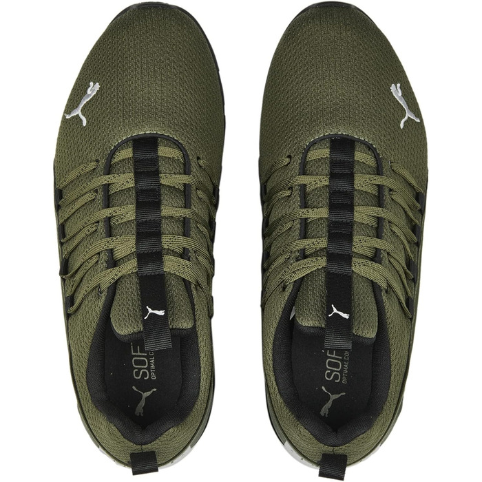 Кросівки Puma Axelion Refresh для чоловіків, 41 розмір, зелений, чорний, сірий