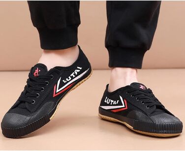 Чоловічі тапочки для бойових мистецтв Kung Fu, легкі, традиційні, з антиковзким покриттям, чорні, 43 EU