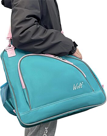 Сумка для ковзанів Wolt | Сумка для роликів та інлайнів. Стильна, регульована через плече, м'ятно-зелена