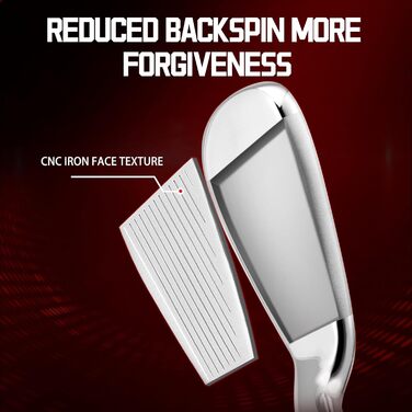 Повний комплект гольф-клубу PGM для чоловіків, 12 штук: 3 дерев'яні клюки (#1,3,5), 1 гібридний клюк (#4H), 6 залізобетонних клюків (#5,6,7,8,9,PW), 1 пісочний клюк (55°), 1 паттер – сумка для гольфу, подарунок для гольфістів (сталь)