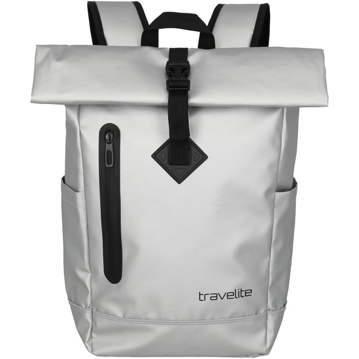 Рюкзак Travelite Rolltop водонепроникний, велосипедний, міський, з ролтопом і світловідбивачами, 48 см, 19 л