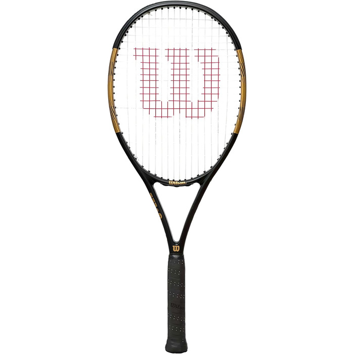 Тенісна ракетка Wilson Serena Elite 103 для дорослих, чорна/золота, розмір ручки 3 (4 3/8 дюйма)