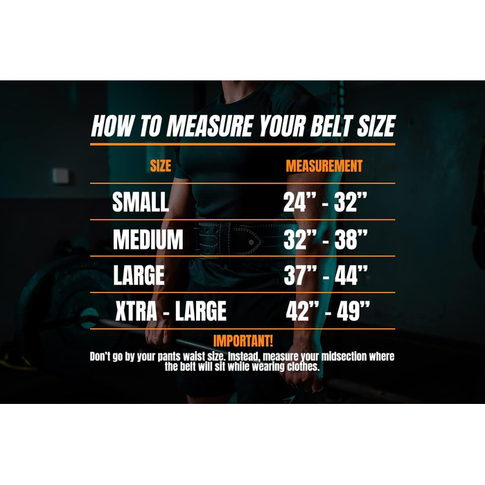 Спортивний пояс для важкої атлетики Fit Active для жінок та чоловіків, преміум-якість, шкіра, регульований, чорний, розмір M