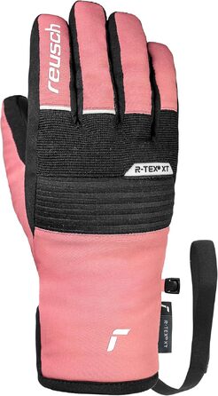Дитячі гірськолижні рукавички Reusch Benji R-TEX XT водонепроникні з функцією Touchscreen (чорно-рожеві, розмір 6.5)