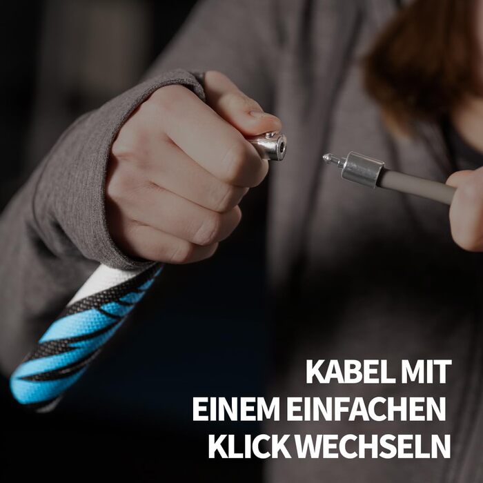 Стрибкове канат Hererope 3-в-1 з регульованою вагою, 360° обертання, ергономічна ручка, сірий