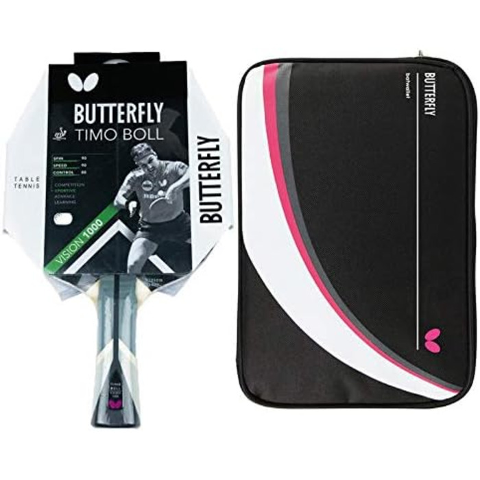 Настільний тенісний ракетка Butterfly Timo Boll Vision 1000, ITTF, Pan Asia, для професіоналів, з футляром