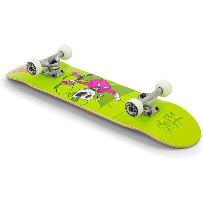 Скейтборд Enuff Skully Mini 7.75'' зелений, для дорослих, унісекс, повна комплектація