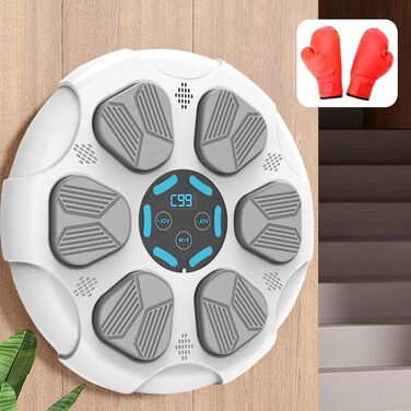 Електронна музична бокс-машина kowaku з LED-підсвіткою, Bluetooth, 9 режимами швидкості та рукавичками для дорослих і дітей, настінна