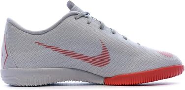 Дитячі футзальні кросівки Nike Vapor 12 Academy GS IC для залу, 33 EU, кольори Wolf Grey, Lt Crimson, Pure Platinum
