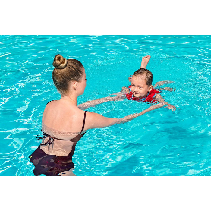 Дитячий жилет для плавання Bestway Swim Safe ABC Disney Junior Mickey & Friends, рівень B, 1-3 роки, червоний