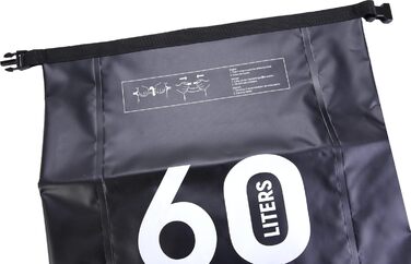 Рюкзак Cressi Dry Back Pack 60 LT - Водонепроникний, Ultraleichter, для спорту, Unisex, Чорний