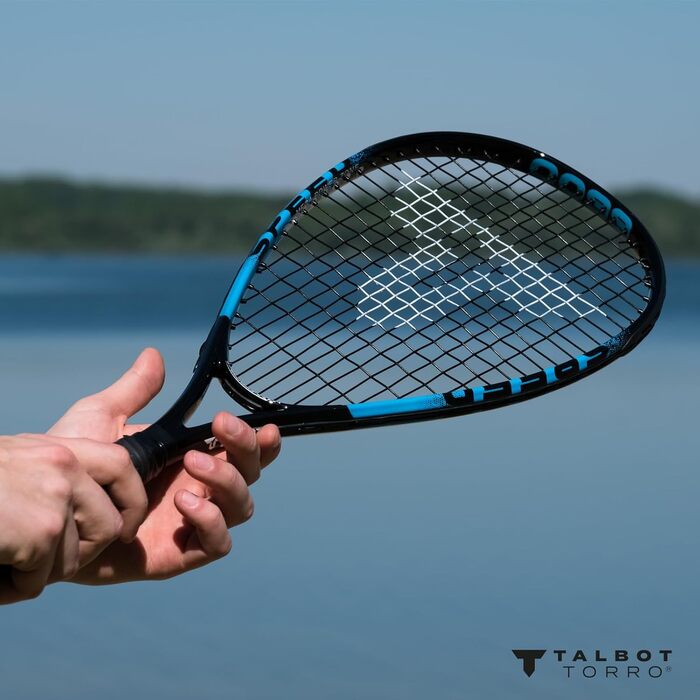 Набір для спід-бадмінтону Talbot Torro Speed 6600: 2 алюмінієві ракетки 58,5 см, 5-6 вітростійких воланів, конуси для розмітки, LED рюкзак