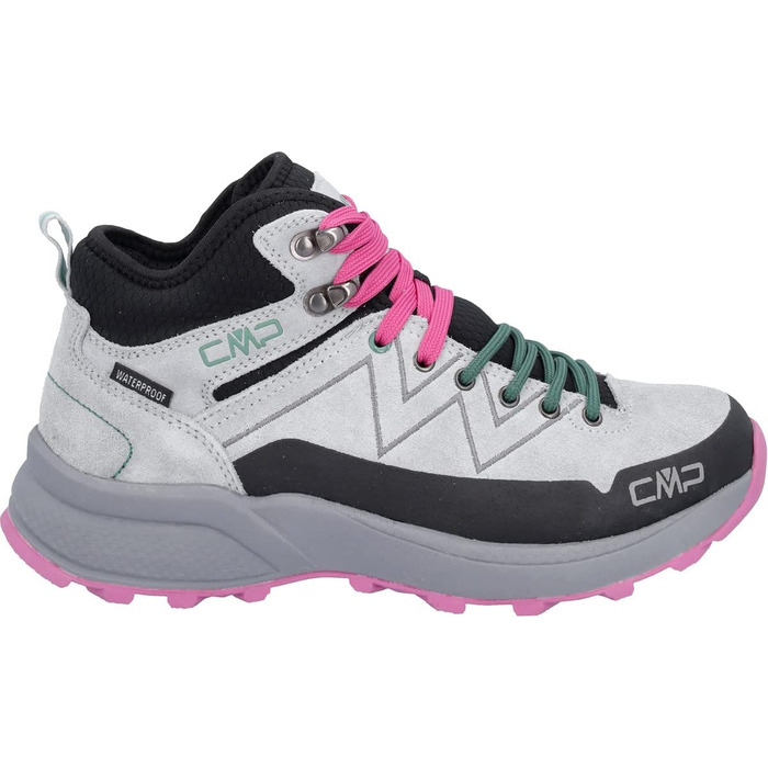 Жіночі трекінгові черевики CMP Kaleepso Mid Wmn Hiking Shoe WP сіро-м'ятного кольору, 40 EU