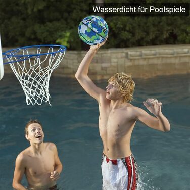 Баскетбольний м'яч Jicsetk, розмір 5/7, міні-баскетбольний м'яч для дітей, спортивний м'яч для гри на вулиці та в приміщенні (камуфляжний синій, 5)