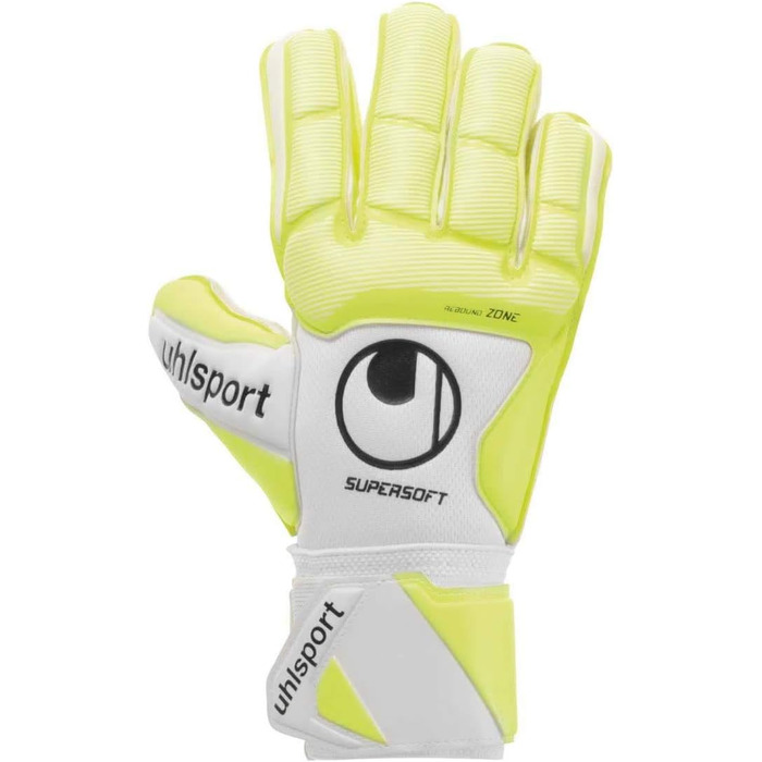 Воротарські рукавички Uhlsport Pure Alliance Supersoft для чоловіків, розмір 10, білі/жовті/чорні