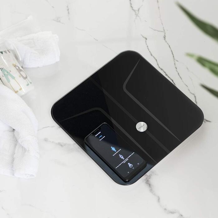 Розумні електронні ваги Cecotec Surface Precision 9750 Smart Healthy з біоімпедансом, Bluetooth, 10 параметрів аналізу тіла, загартоване скло, чорні