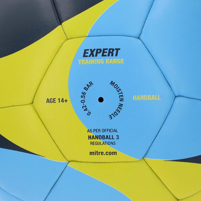 М'яч для гандболу Mitre Expert, розмір 3, синьо-жовто-чорний