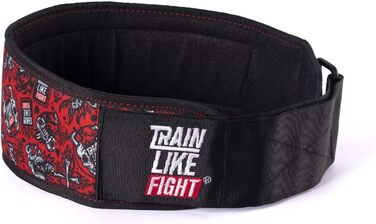 Пояс для важкої атлетики TRAINLIKEFIGHT Fireskull XL – для функціональних тренувань, фітнесу, кросфіту, підтримка попереку, високі навантаження